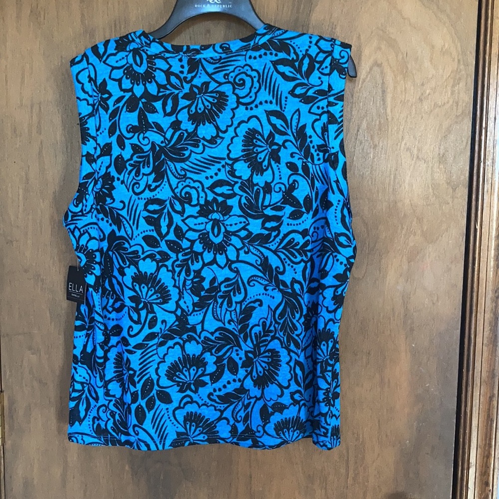 Ella lightweight sleeveless top with floral print size XL - Picture 14 of 17